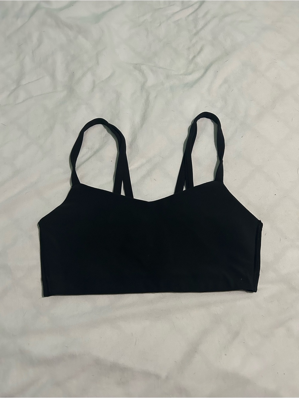 Black Strappy sports bra